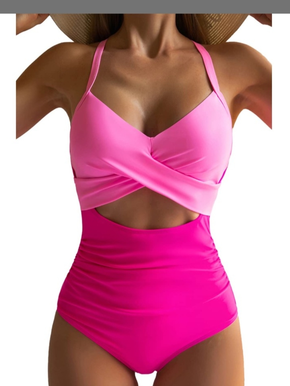 ~Eomenie Women's One Piece Swimsuits Tummy Control Cutout High Waisted  XL